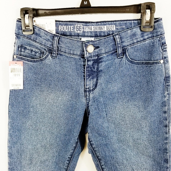 Route 66 Skinny Low-Rise Bootcut Jeans 10.5 Plus - Picture 3 of 6